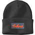 Knit Cuffed Script Patch Beanie