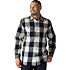 Loose Fit Heavyweight Flannel Long-Sleeve Plaid Shirt