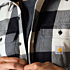 Loose Fit Heavyweight Flannel Long-Sleeve Plaid Shirt