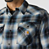 Montana Rugged Flex™ Relaxed Fit Lightweight Long-Sleeve Press-Stud Front Check Shirt