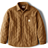 Rain Defender™ Loose Fit Heavyweight Quilted Press-Stud Front Shirt Jac