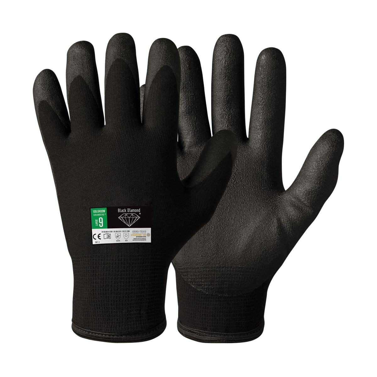 Зимние перчатки сборки Black Diamond, одобрено Oeko-Tex® 100, 12 пар