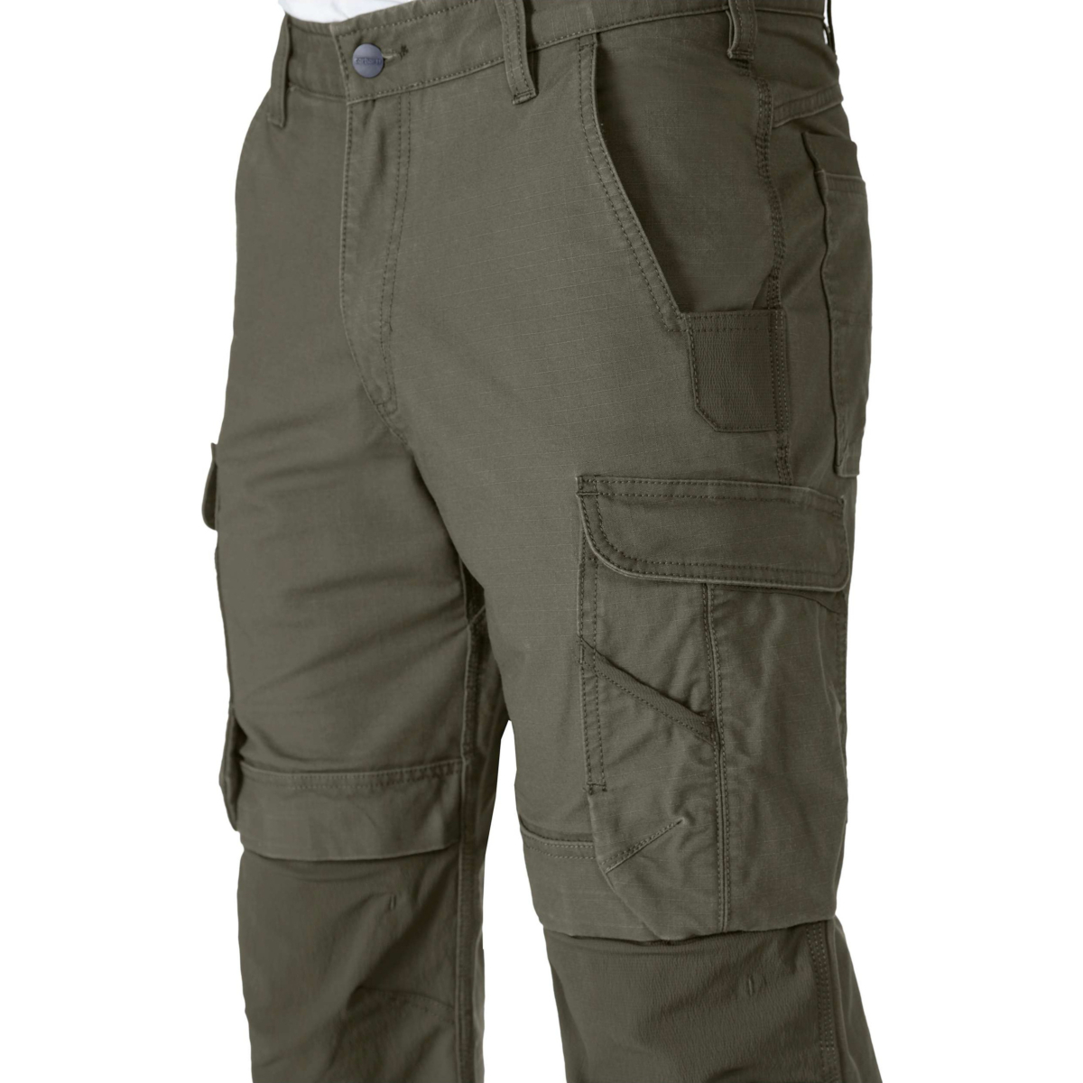 Relaxed Straight Steel Rugged Flex™ Ripstop Double-Front Cargo Trousers