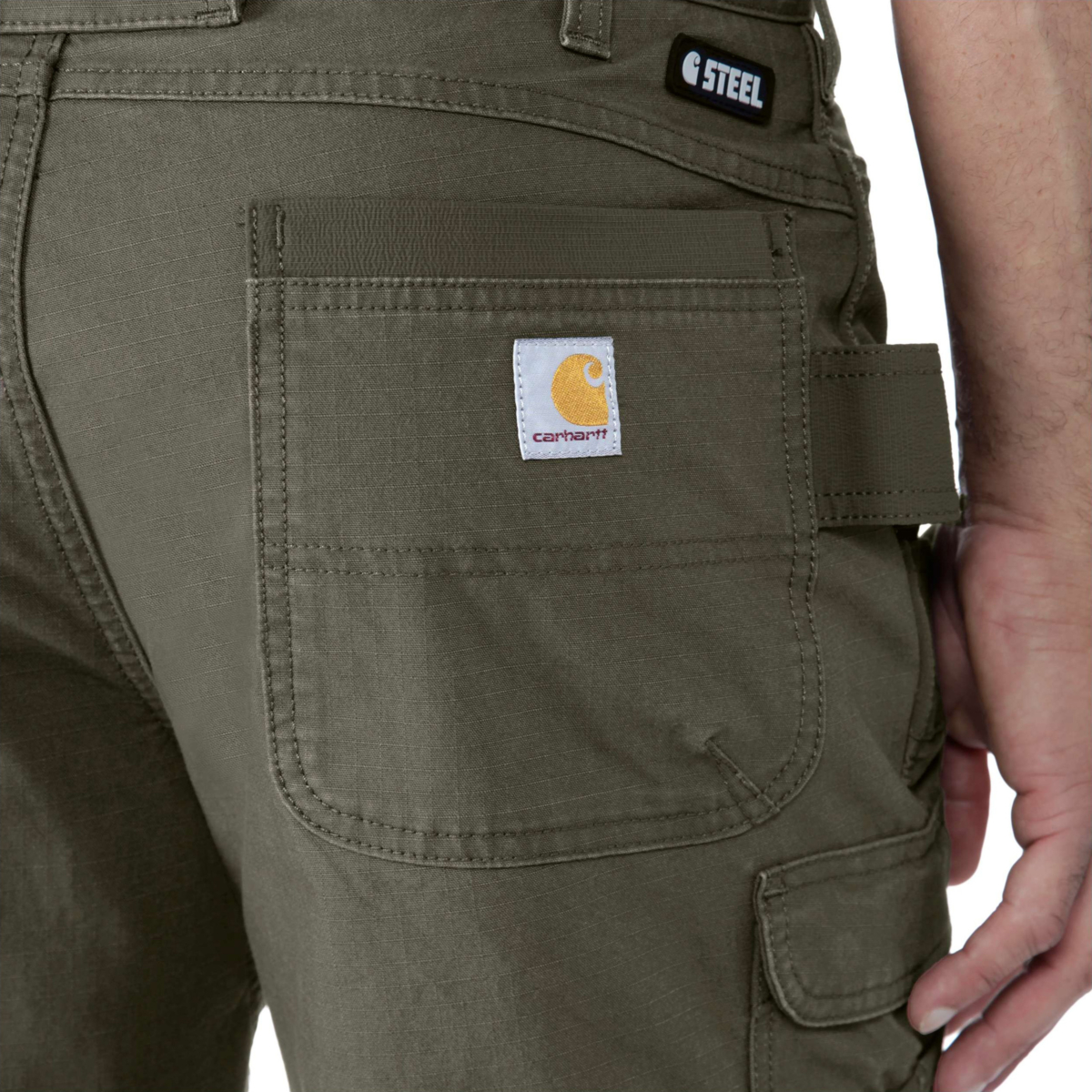 Relaxed Straight Steel Rugged Flex™ Ripstop Double-Front Cargo Trousers