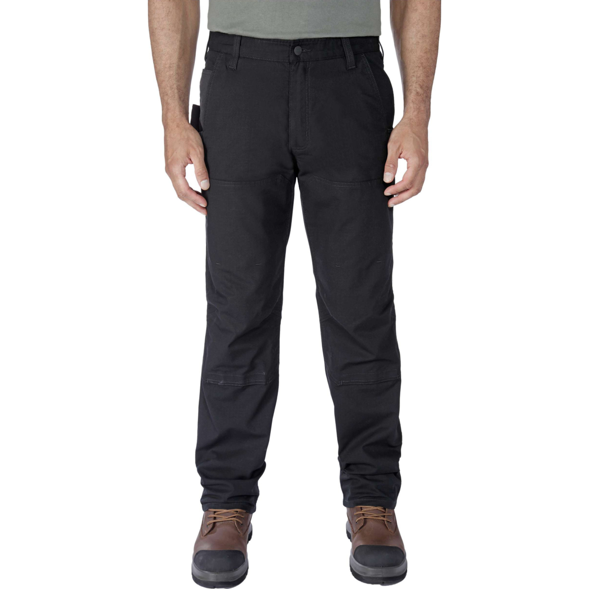 Relaxed Straight Steel Rugged Flex™ Ripstop Double-Front Trousers