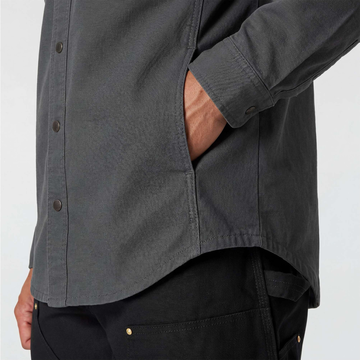 Rugged Flex™ Relaxed Fit Canvas Fleece-Lined Shirt Jac