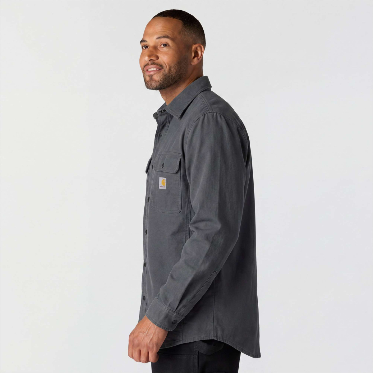 Rugged Flex™ Relaxed Fit Canvas Fleece-Lined Shirt Jac