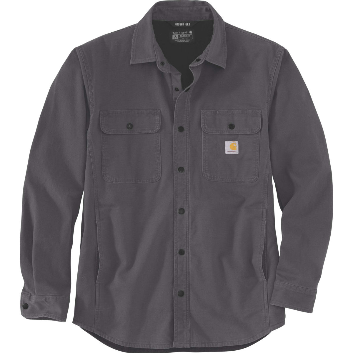 Rugged Flex™ Relaxed Fit Canvas Fleece-Lined Shirt Jac
