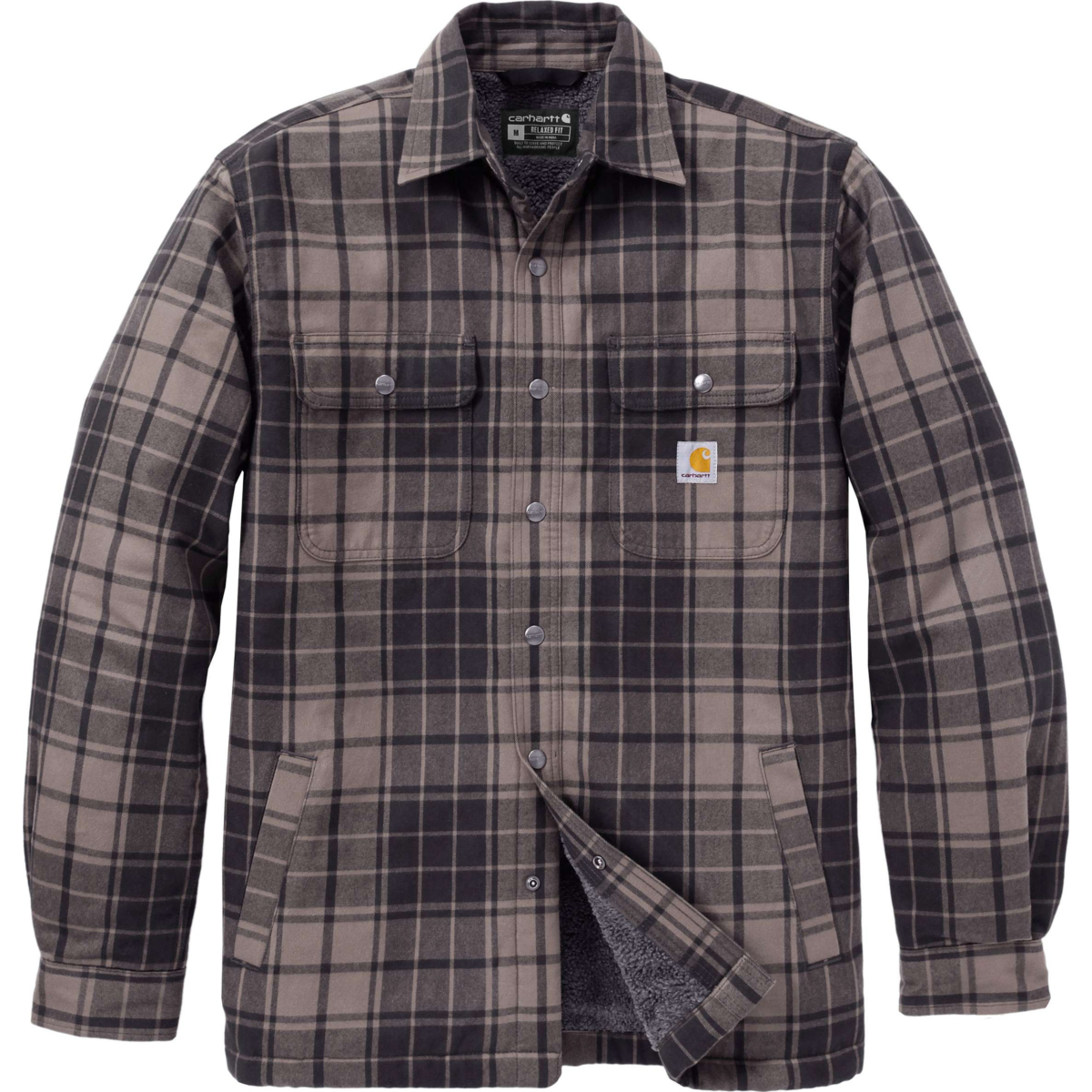 Relaxed Fit Flannel Sherpa-Lined Shirt Jac