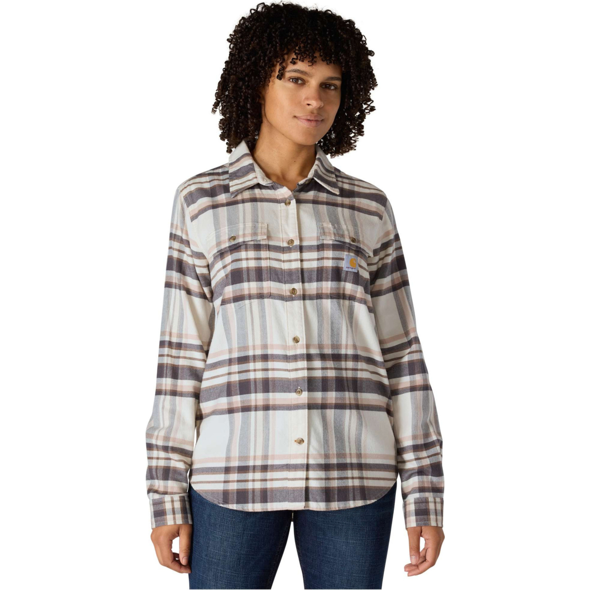 TENCEL™ Fibre Series Relaxed Fit Long-Sleeve Flannel Shirt