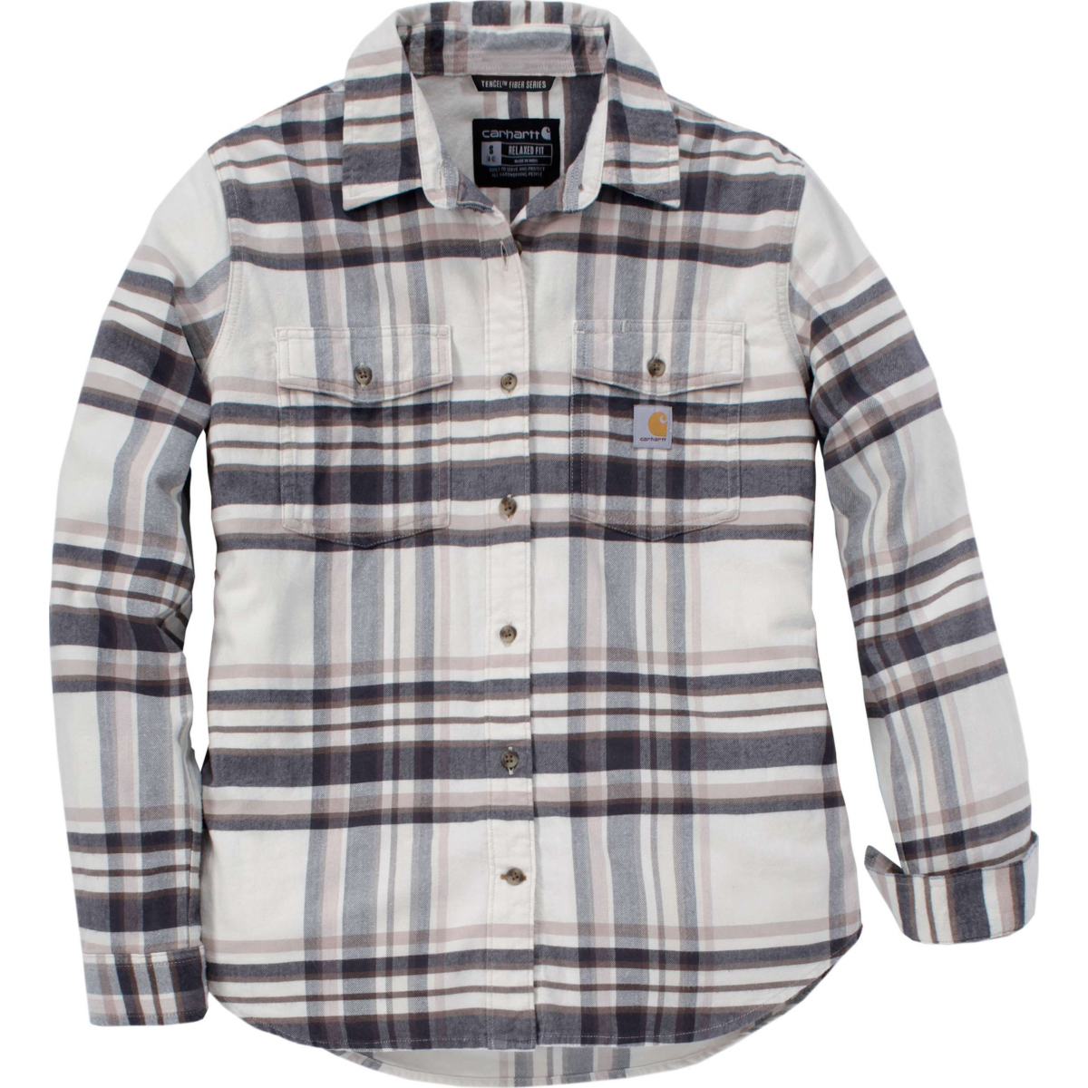 TENCEL™ Fibre Series Relaxed Fit Long-Sleeve Flannel Shirt