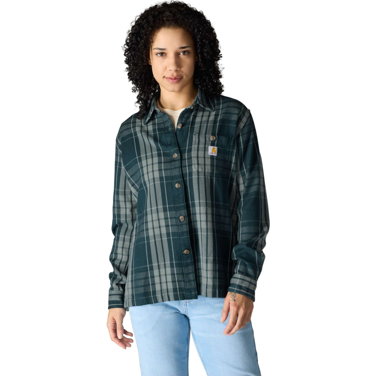 TENCEL™ Fibre Series Loose Fit Twill Check Shirt