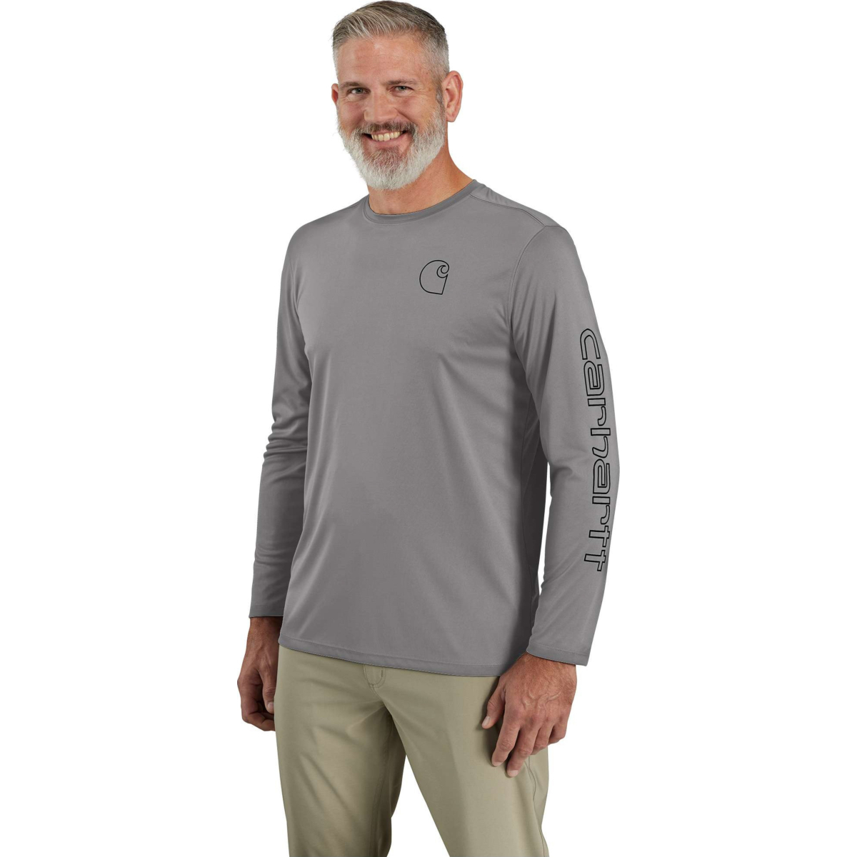 Carhartt Force Sun Defender™ Relaxed LS Logo T-Shirt