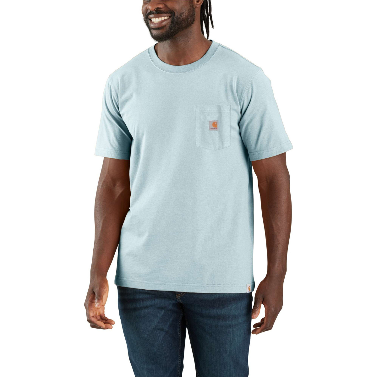 Relaxed Fit Heavyweight Short-Sleeve Pocket Outdoor Graphic T-Shirt