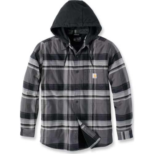Rugged Flex™ Relaxed Fit Flannel Fleece Lined Hooded Shirt Jac
